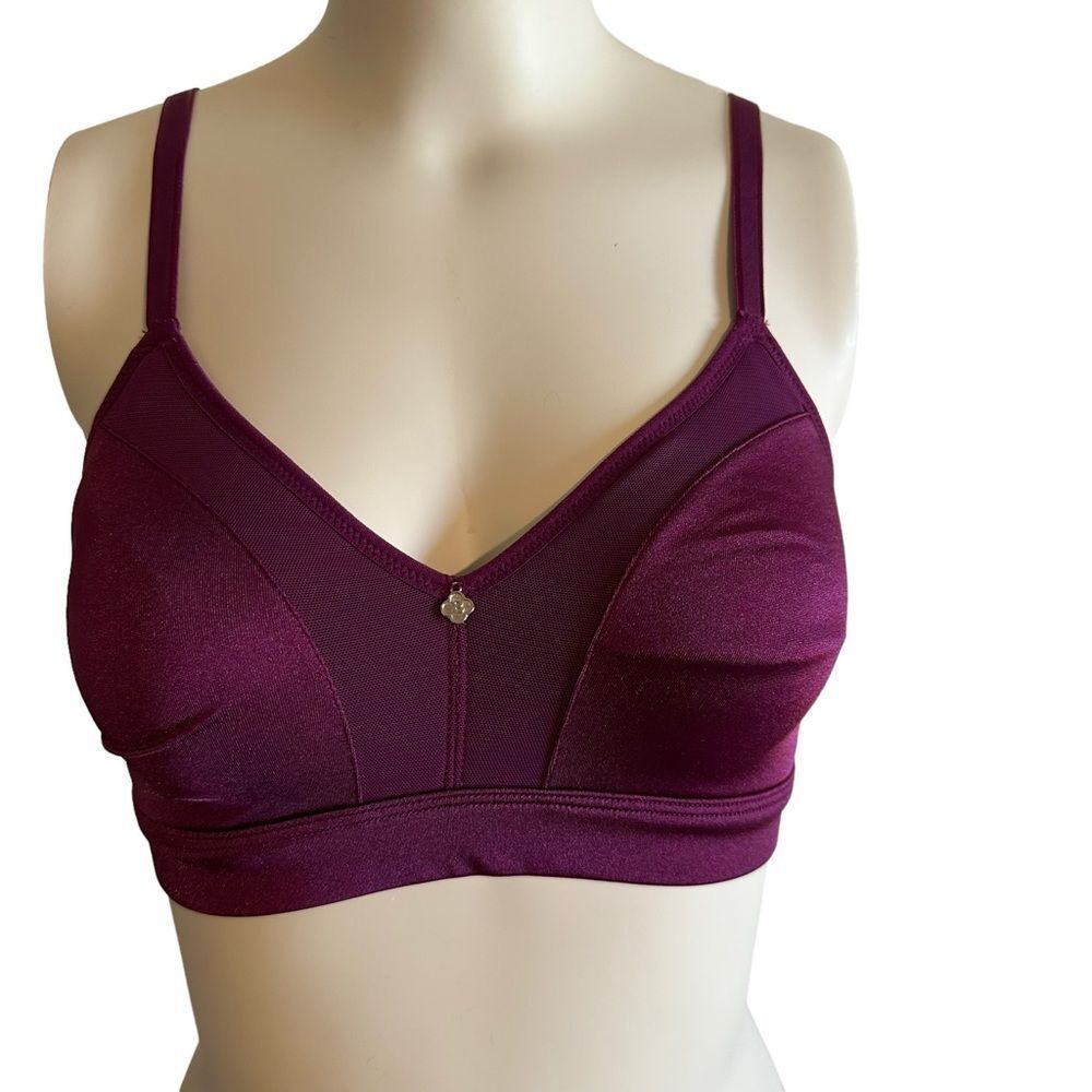 Breezies Rasberry "Purple" Light Support Bra‎ Size 34C